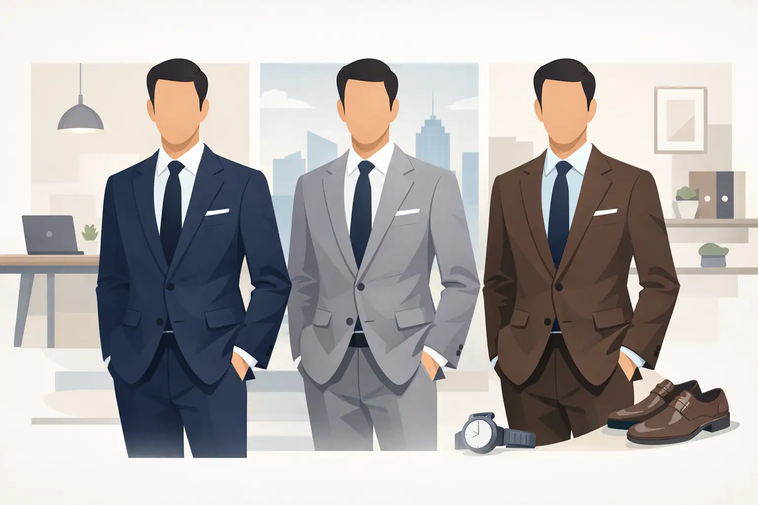 Best Suit Colours for Office Style