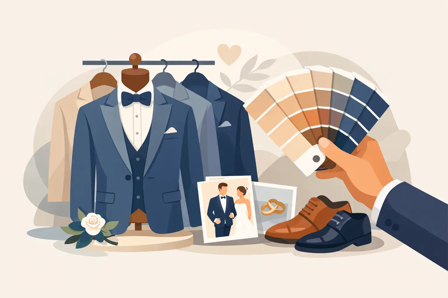 How to Pick a Wedding Suit Colour Palette