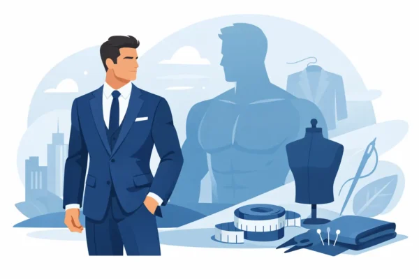 Bespoke Suit for Athletic Build Example