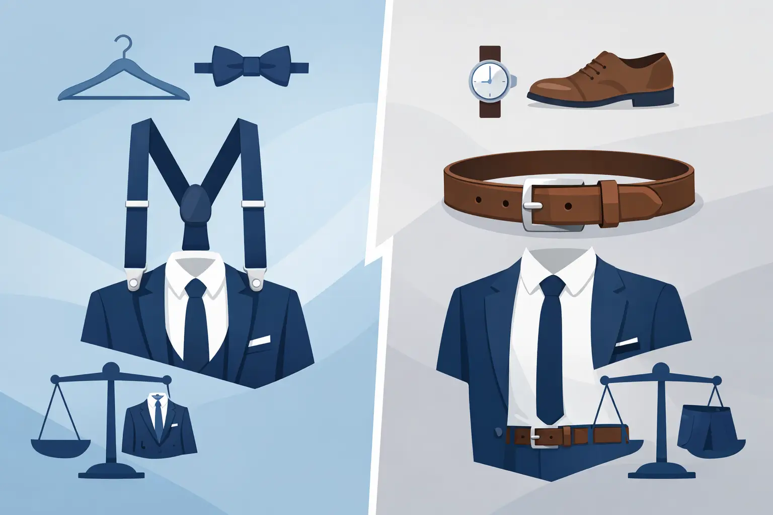 Braces vs Belt for Suits: Which Wins?