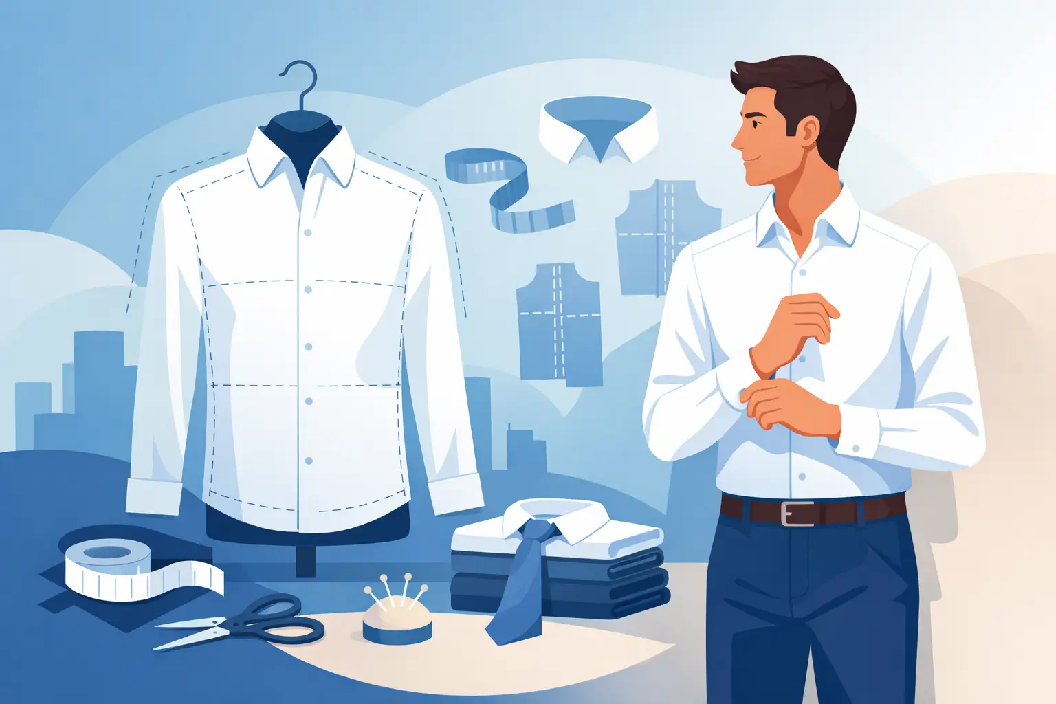 Bespoke Shirt for Tall Men That Fits Properly