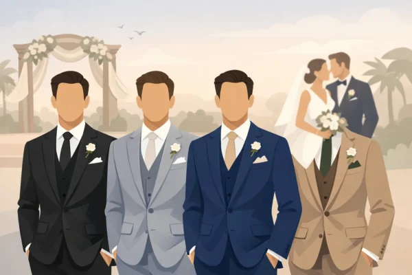 Best Groomsmen Suit Colours for Weddings