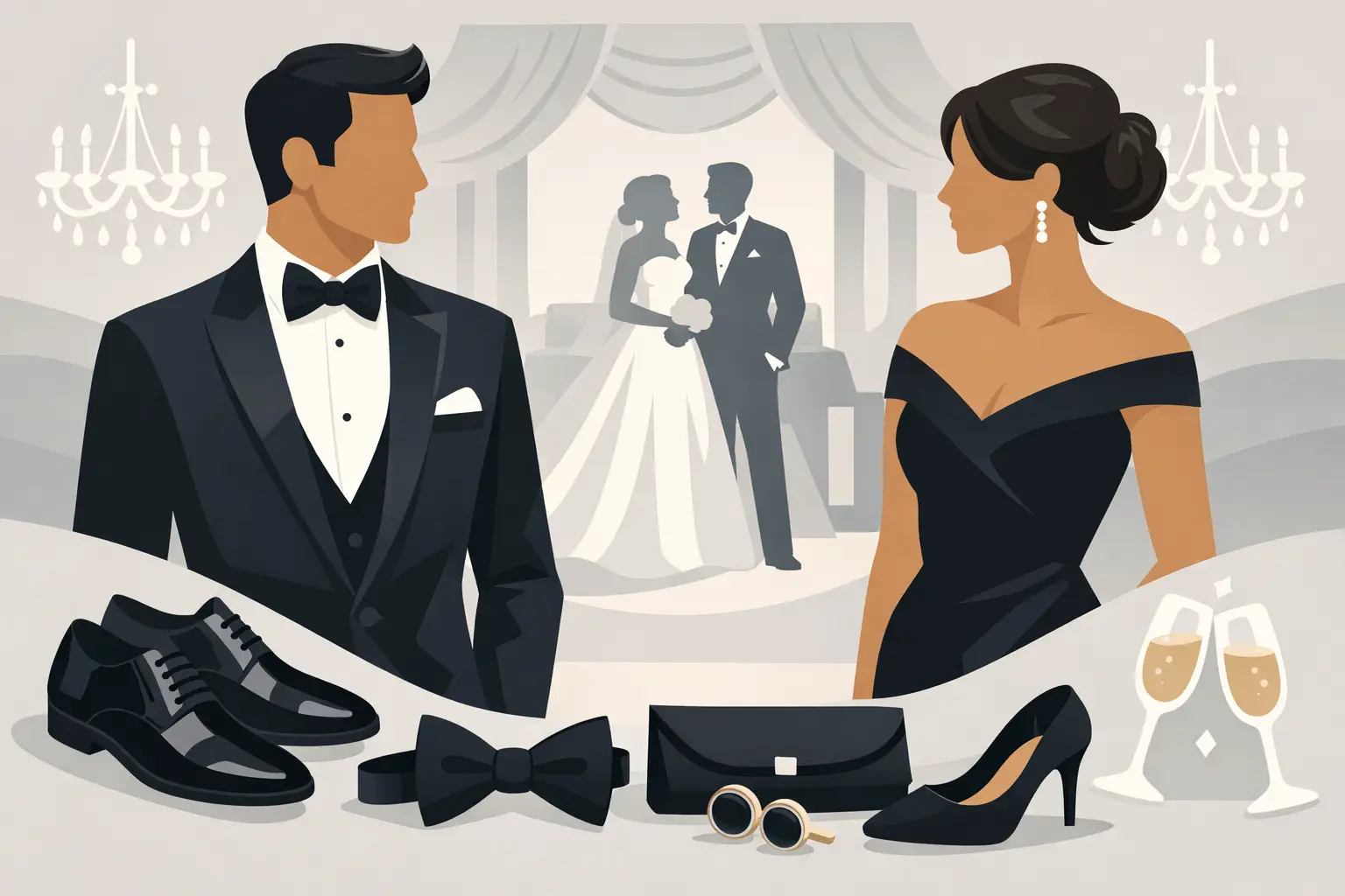 Formalwear for Black Tie Weddings Explained