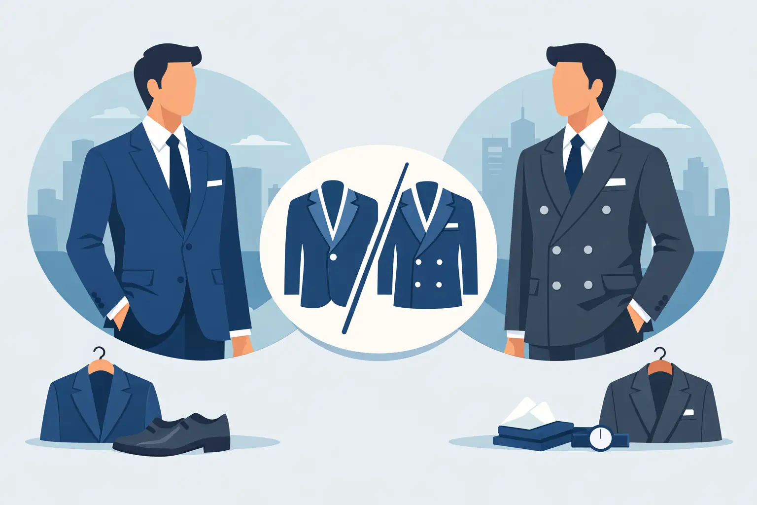 Single vs Double Breasted Suit Guide