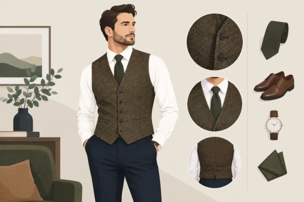 How to Style a Tweed Waistcoat with Confidence