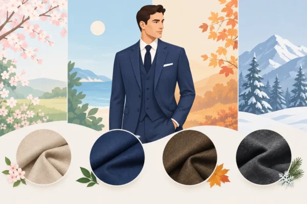 Guide to Wedding Suit Fabrics for Every Season