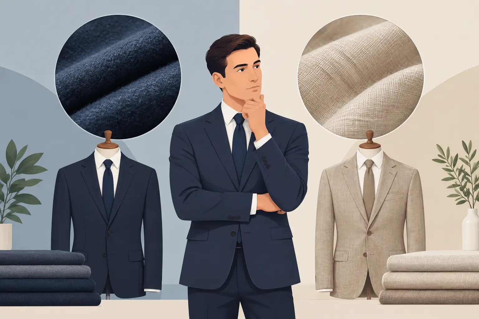 Wool Versus Linen: Which Suit Fabric Fits?
